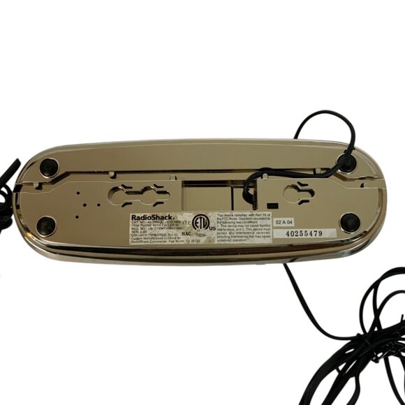RadioShack Trim-Fone Big Button Shiny Silver 430-3909 Landline Phone Caller ID - Picture 7 of 7